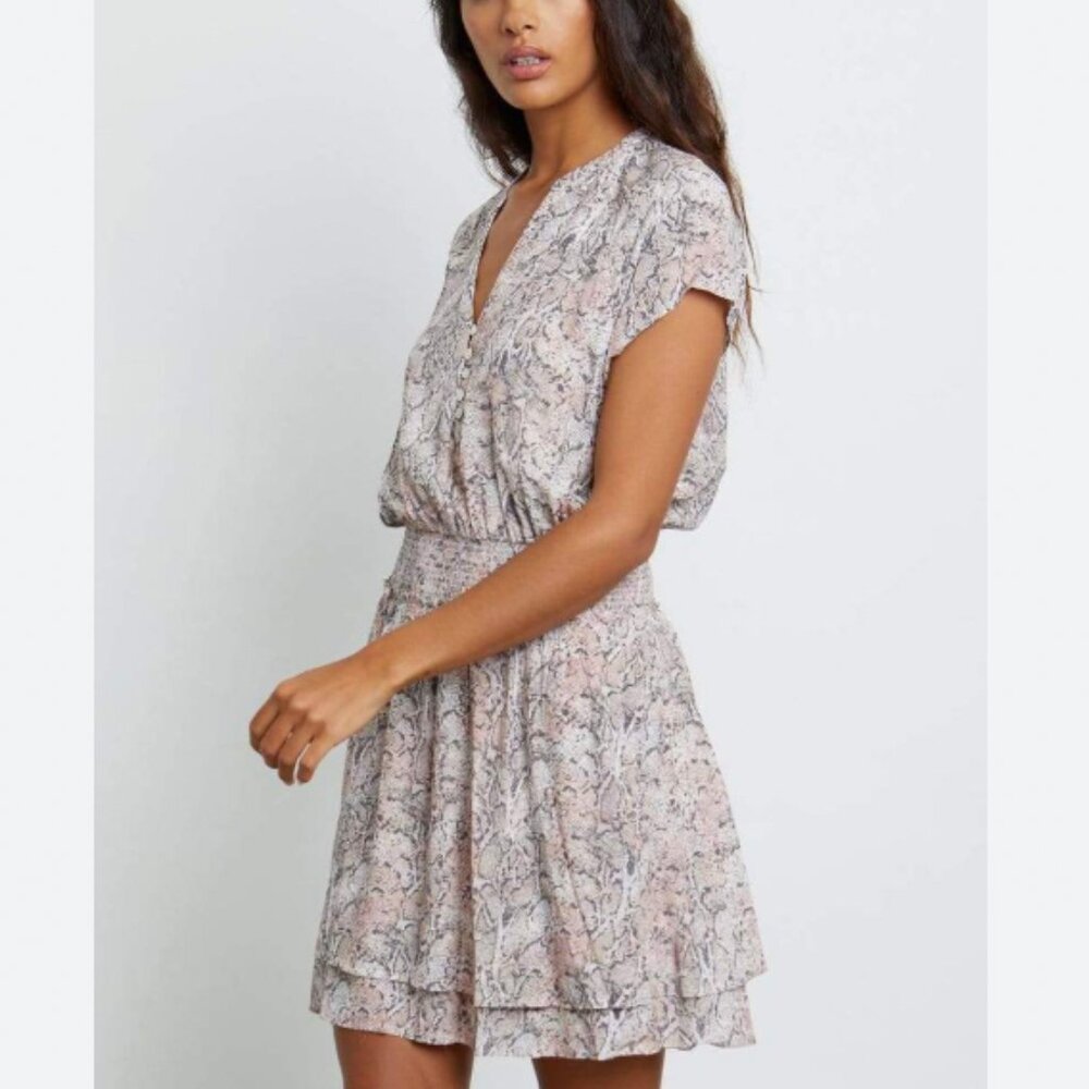 Rails Karla Watercolor Snake Print Dress Size Medium EUC - Picture 1 of 5
